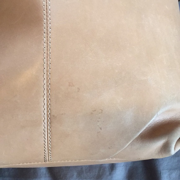 Large Camel Colored Coach Purse - Picture 2 of 5